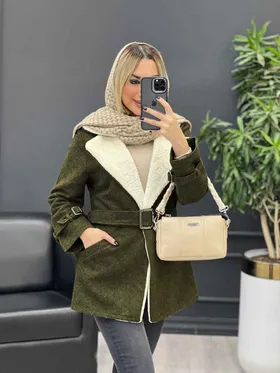 پالتو فوتر یقه خز