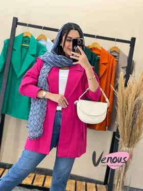 مانتو لینن کتی پشت بنددار