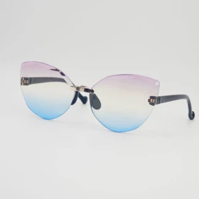 عینک آفتابی بچگانه اسپرت با شیشه‌های ضد اشعه UV (بنفش آبی)