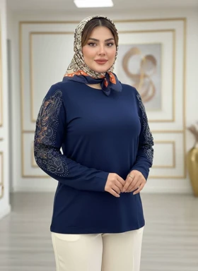 شومیز گیپوردار مدل سوگل کد 50271