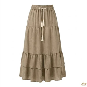 دامن لینن پایین طبقه‌ای