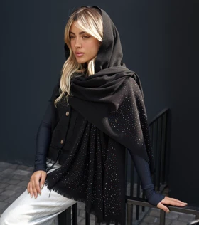 شال پاییزه موهر دستک نگین 20538