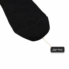 جوراب زنانه مچی سه پاشنه طرح راه راه میچکا کد CM9003