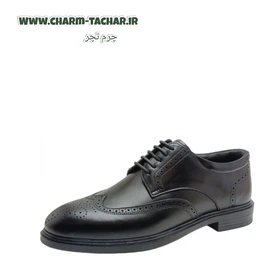 کفش رسمی مردانه چرم طبیعی مدل بروژ بندی