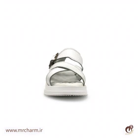 صندل سفید تمام چرم زنانه mrc2117-01