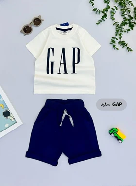 تیشرت و شلوارک نخ پنبه GAP سفید