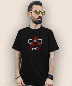 تیشرت مردانه و زنانه طرح اسکویید گیم کد 933