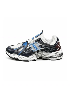 کتانی مردانه نیوبالانس 1906 طوسی آبی سفید New BALANCE 1906A
