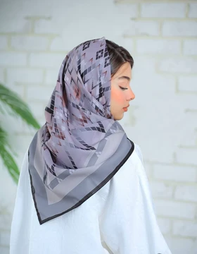 مینی اسکارف نخی طرحدار قواره 95در95