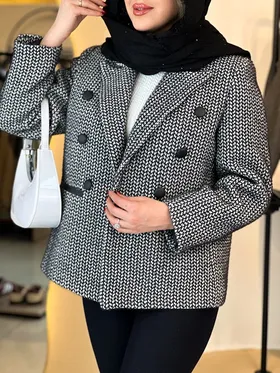 کت لمزور شش دکمه مشکی 120312