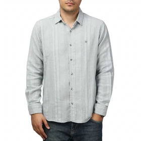 پیراهن آستین بلند کنفی مردانه مدل 61011039