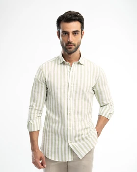 ام کی کالکشن پیراهن آستین بلند mk-25699-green