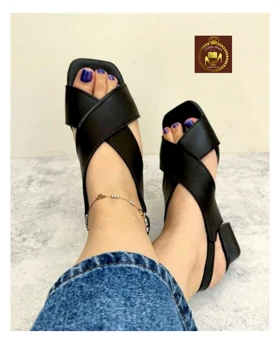 صندل پاشنه‌دار تابستانه زنانه