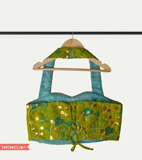 تاپ سوزندوزی سبز
