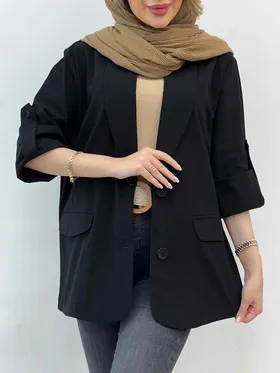 مانتو آستین پاگن دو جیب نما