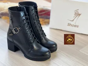 نیم بوت بندی اسپرت پاشنه‌دار زنانه طبی کد(158)