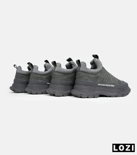 کفش کتانی نیم ساق خاکستری Alexander McQueen