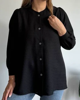 شومیز مانتویی بیسکوییتی