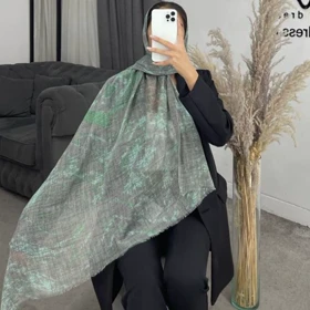 شال طرحدار نخی