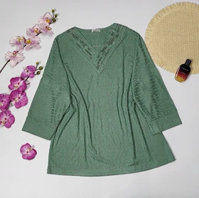 شومیز کیمانو مدل یاس کد 50275 (سبز پاستلی)