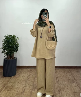 ست مانتو و شلوار ویوات 7