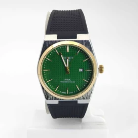 ساعت مچی مردانه تیسوت Tissot 1853 PRX تاریخ دار با ماندگاری رنگ بالا کد 2 (مشکی صفحه سبز)