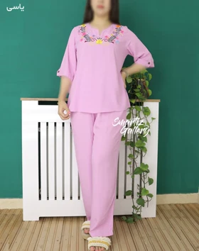 ست بلوز شلوار رنگی