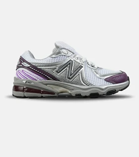 کفش کتانی مردانه و زنانه سفید بنفش New Balance 860 v02 مدل 7511