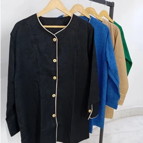 مانتو مزونی کتان شاینی