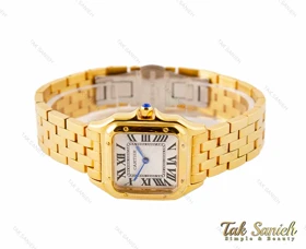 ساعت کارتیر پنتر زنانه طلایی مدیوم Cartier-3191-L