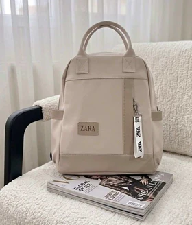 کوله پشتی طرح زارا در چهار رنگ (کرم)