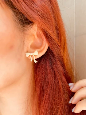 گوشواره پاپیون مروارید