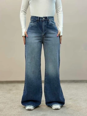 شلوار جین زنانه فلربگ سورمه ای 2095