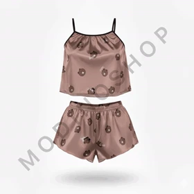 ست تاپ و شلوارک طرح تدی 226