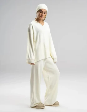 بلوز شلوار بافت یقه هفت