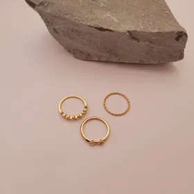 پک انگشتر طرح برگ و طناب