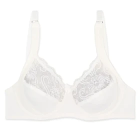 سوتین مینی مایزر دانتل فنردار سفید Ema اما کد 3100