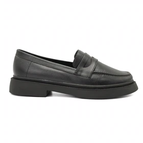 کفش کالج زنانه مدل Flat shoes - 0078_Black