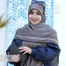 روسری نخ ژاکارد رونا پیچی