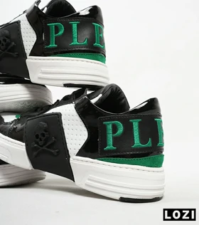 کفش اسنیکرزمشکی سفید سبز PHILIPP PLEIN