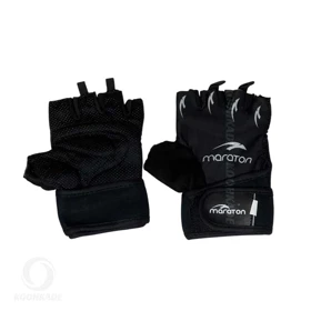 دستکش نیم انگشتی بدنسازی مدل NBZ-58 (مشکی)