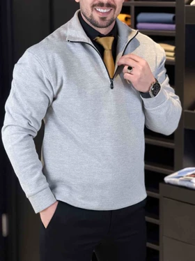 پلیور 320401 POLO طوسی ملانژ