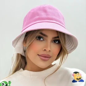 کلاه باکت کتان ساده