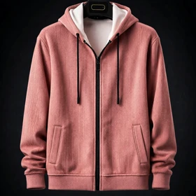 سویشرت فوتر پشمی کبریتی تمام خز کبریتی صورتی خاص با عالی ترین کیفیت قواره دار لانگ