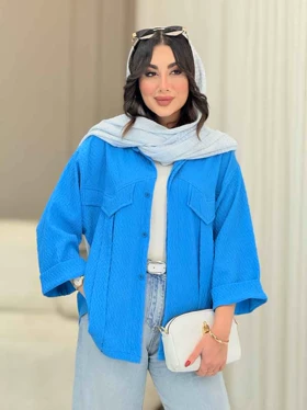 مانتو جیب نما پیله دار کاتیا