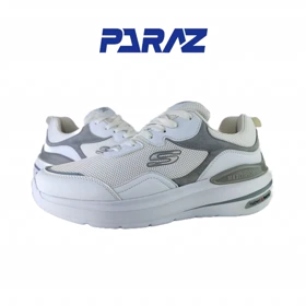کفش اسپرت و روزمره مردانه برند اسکچرز Skechers مدل مکس سفید کد 168