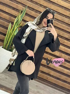 مانتو داکرون دو جیب تک دکمه