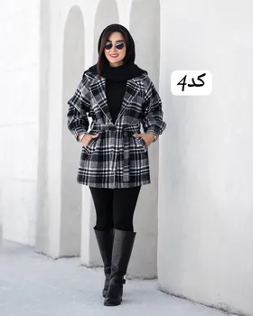 کت مدل چارخونه پشمی کد 2243