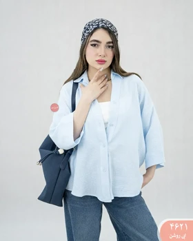 شومیز باکسی رنگی 4621