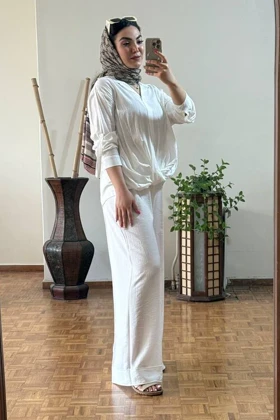 شومیز شلوار ضربدری